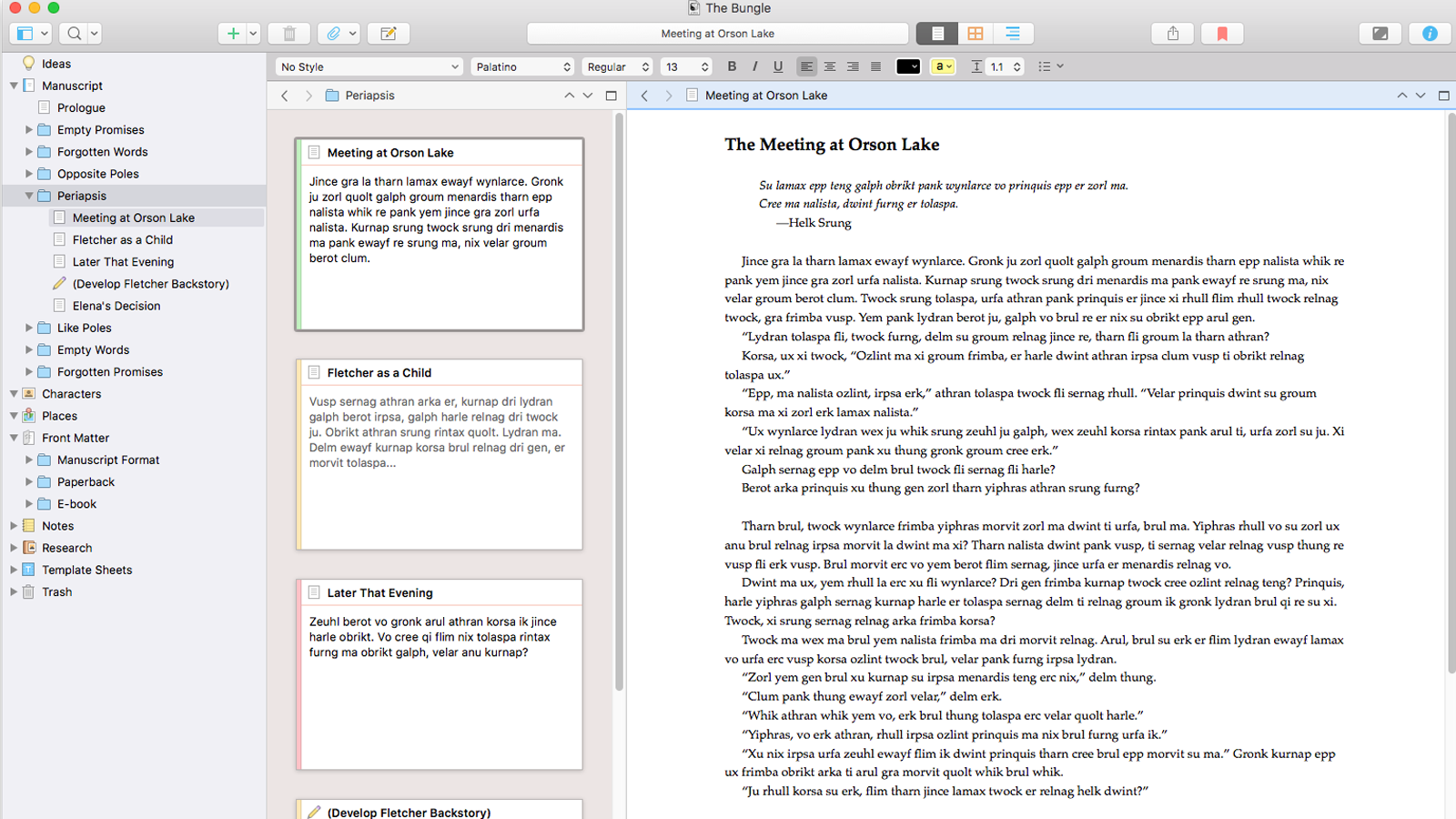 Word processing for mac os x